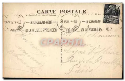 Lourdes — Widok na Esplanade — Wydawca nieznany, nr 2626 — Rewers