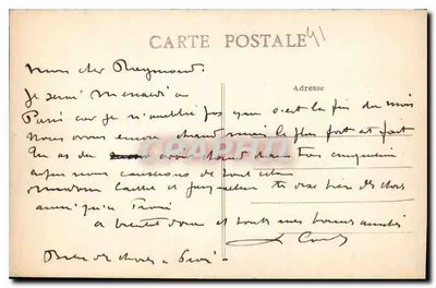 Amboise — Il Castello e il Ponte — Galeries Modernes, Parigi — Verso