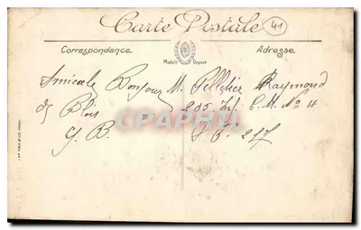 Blois — La Catedral — LL. n°142 — Reverso