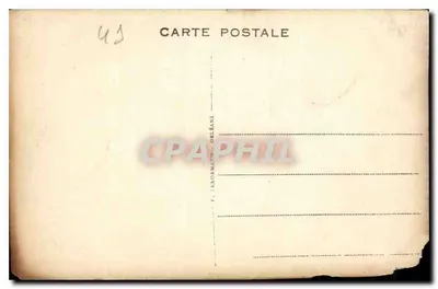 Bilhete postal antigo Talcy Loir et Cher a Igreja da Capela — Verso