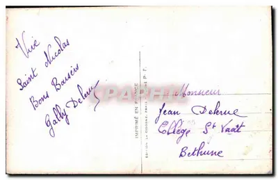 Mulher sorridente — com buquê — edição Jean Delene, n°756 — Verso