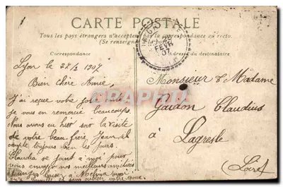 Basilique Notre-Dame de Fourvière — Lyon — éditeur non identifié — Verso