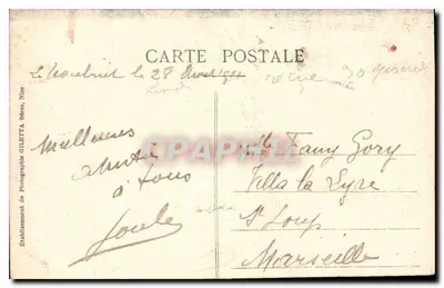 Wodospad Boutin na Bevera (A.-M.) — Trasa Moulinet — Wydawnictwo Giletta, pliot, Nice — Rewers