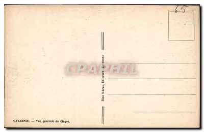 Gavarnie — Vista generale del Cirque — Fratelli Bloc, Editori a Béziers — Verso