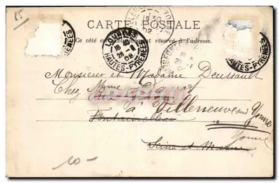 Lourdes — Basiliek en Rosario, gezien van de zijkant, achterkant van de Heilige Kommunie — L.M.L. n°6 — Achterkant