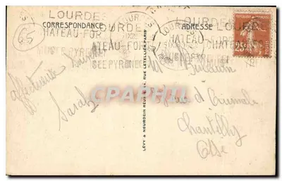 Lourdes — Wewnętrzne wnętrze Rosary — LL, nr 49 — Rewers