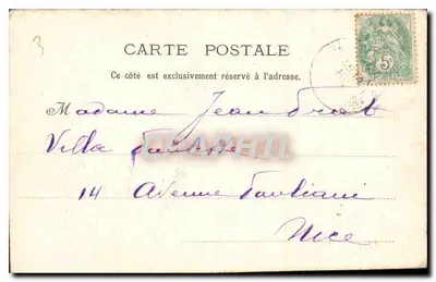 De Sprong van de Wolfs — Gorges du Lupo — P. L. Maillan uitg. Cannes 822 — Achterkant