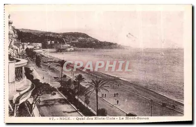 Nice - Quai dos Estados Unidos - O Mont-Boron — J. Gilletta e Cie, Nîce, n°97