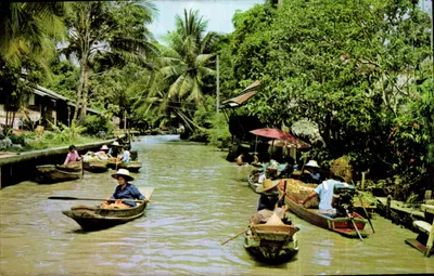 Mercado flutuante de Bangkok — Khlong — editor Phorn Thip, n° 868