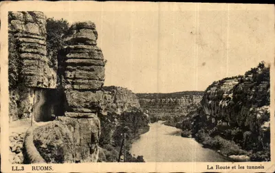 Ruoms — A Estrada e os Túneis — LL.3