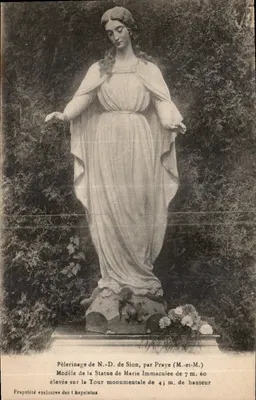 Estátua de Nossa Senhora de Sion — Modelo da estatua monumental de 45 m — editor Prayé (M.-et-M.)