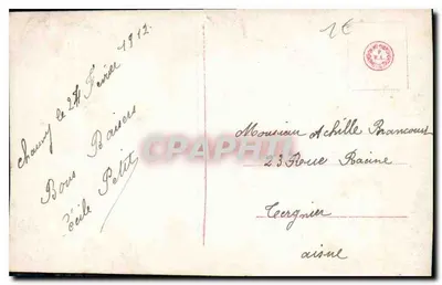 Para w objęciach — studio — Le Présent, nr 6 — Rewers