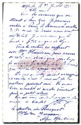 Menton — Ogólny widok. Miasto. W stronę granicy i Włoch — Rewers