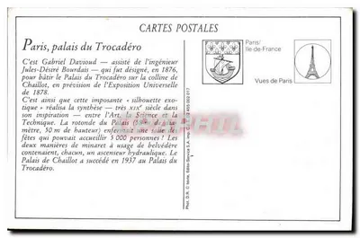 Paryż — Le Trocadéro — L.D. — Rewers