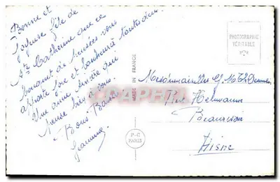 Casal jovem — retrato — P-C Paris n° 6621 — Verso