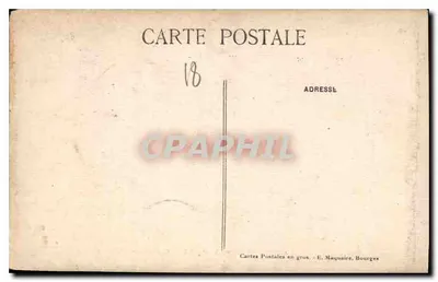 Bourges — Północna brama katedry — E. Maquaire, n° 239 — Rewers