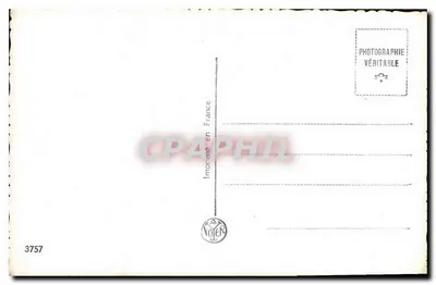 Mulher jovem sorridente — vestido de alças e flores — editor VOIER, n° 3757 — Verso