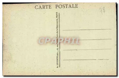 Versailles — O Castelo — A câmara de dormir de Luís XIV — A. L. — Verso