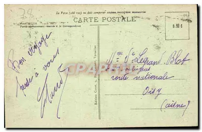 Versailles - Le Parc - Bassin de Latone - Grandes Eaux — Édition Cosset, n°74 — Verso