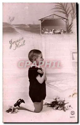 Child in Prayer — Christmas Scene — P-C Paris n°5077