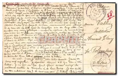 Capela do Castelo de Versailles — Vista particular — Editor Pallier, n° (3) — Verso