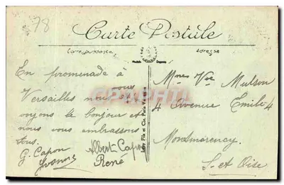 Versajles — Pałac i Wrota Honorowe — LL. — Rewers