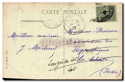 Versailles — Galeria Srebrnych, gdzie został podpisany Traktat Pokoju, 28 czerwca 1919 — Rewers