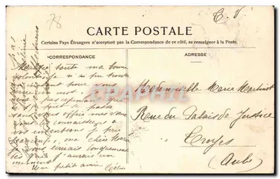 Versailles — O Castelo — Pavilhão de Gabriel — Estátua de Luís XIV — Editor: Quai de la Nativité, n°29 — Verso