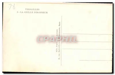 Versailles — Brama honorowa — Édit. d'Art, A. Leconte, Paris — Rewers