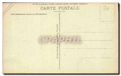 Versailles — Mały Trianon — wydawca Cossé, n°30 — Rewers