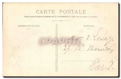Versailles - Allgemeiner Blick auf das Schloss — Mme Moreau, Verlag, Versailles — Rückseite