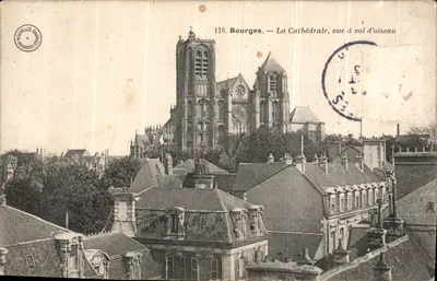 Bourges — The Cathedral, aerial view — Nouvelles Gérard, n°116