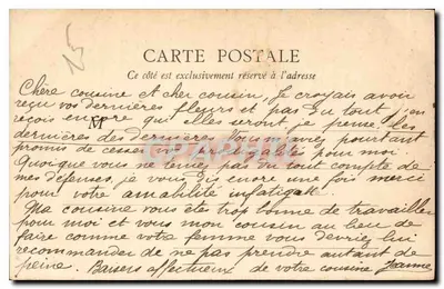 Palácio do Arcebispo — Bourges — B.F., Paris — Verso