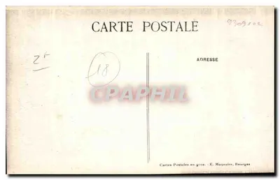 Bourges — Binnenkant van de Kathedraal - La Grande Nef — E. Maquaire, n°281 — Achterkant