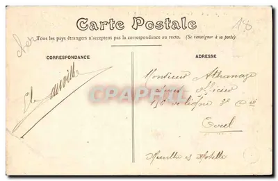 Bourges — Katedra — Widok z południowej strony — Série Nouvelles de Bourges — Rewers