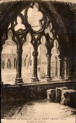Abadia de Noirlac — Arco do Claustro perto de Saint-Amand (Cher) — editor P