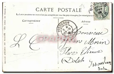Bourges — Het Waterkasteel — Uitgever: STAERCK & FERI — Achterkant