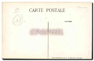 Bourges — Catedral — Portal Norte — E. Maquaire, n°240 — Verso