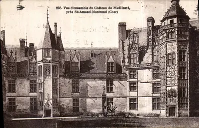 Castelo de Meillant — Vista geral — perto de St-Amand-Montrond (Cher) — Editor: (não visível)