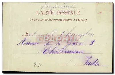 Bourges — Nef Katedry — ND Phot, nr 15 — Rewers
