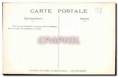 Yolande Louise de Savoie — Zmarła w 13 lat — G. Brun, Aix-les-Bains — Rewers