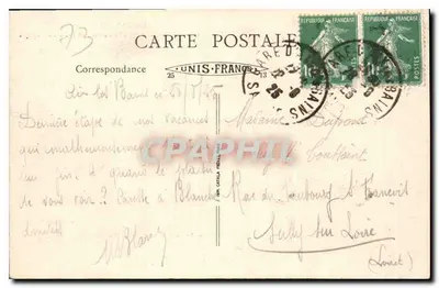 Abbazia d'Haute-Côme e lago del Bourget — La Savoia — editore B.F. Lux, n° 601 — Verso