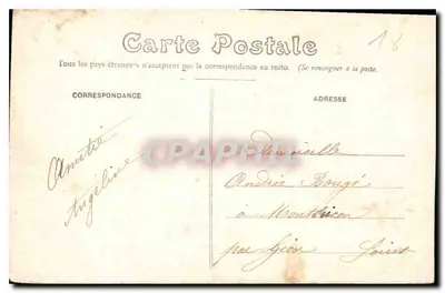 Bourges — A Catedral, vista do Jardim do Arcebispo — editor desconhecido, n° 623 — Verso
