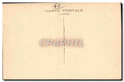 Senlis (Oise) — Ruinas del Castillo de Enrique IV — Empalizada Galo-Romana — Reverso