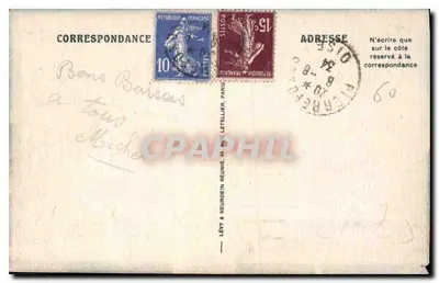 Zamek w PIERREFONDS — Widok z Drogi do Compiègne — ND. — Rewers