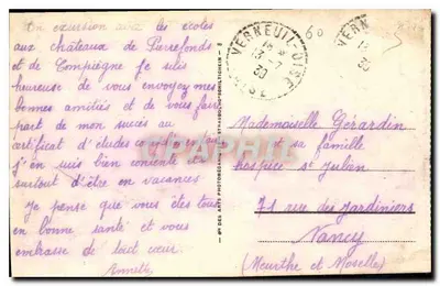 Pierrefonds — Castillo, fachada Este — LL 44 — Reverso