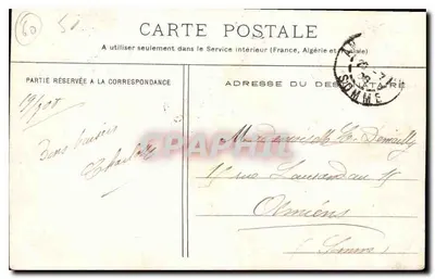 Zamek Pierrefonds — Statua Louisa d'Orléans — E. Du Compiegne, nr 20 — Rewers