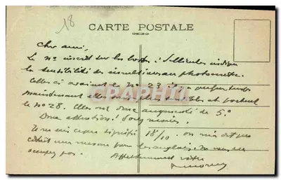 Observatório de Astronomia e Meteorologia do Abbé Moreux — em Bourges — Verso
