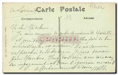 Bourges — Schody Pałacu Jacques-Cœur — ND. Fot. — Rewers