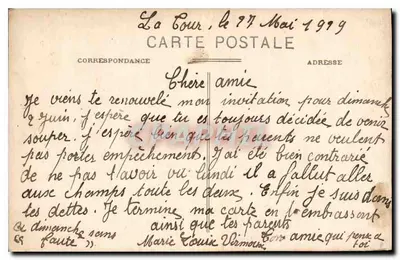 Castelo de Meillant — Grande Galeria — Editor não identificado, n° 237 — Verso